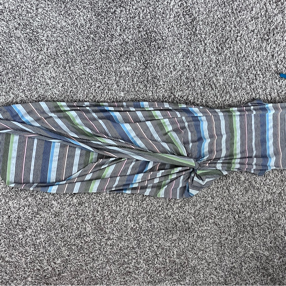 Bailey 44 striped dress in Blue and Green